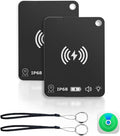 Air Tracker Tag (iOS Only) Wallet Tracker Works with Apple Find My, Rechargeable Smart Tag Key Finder Locator with Sound, Item Finders for Key, Wallet, Luggage, Backpack, Suitcases, Passport