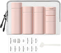 5 Pack Brief and Fashion Travel Bottles TSA Approved, BPA Free Travel Size Containers Refillable Squeeze Bottles for Cosmetic Shampoo Cream Conditioner … (Nordic Sand Pink)