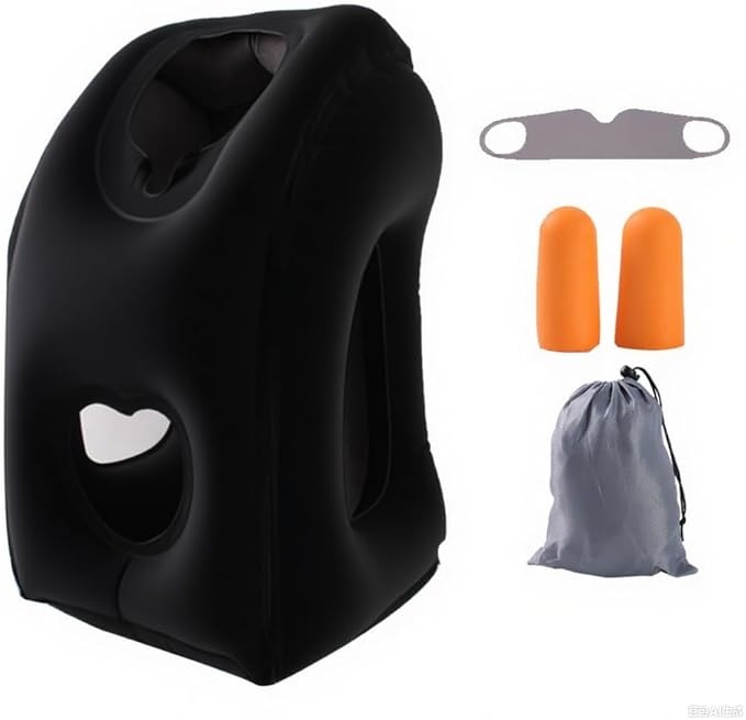 Neck Pillow Airplane Pillow for Long Flight,airplanesleep Support,Airplane Sleeping Support, Inflatable Pillow for Flights, Travel Essentials Neck Pillows for Airplanes