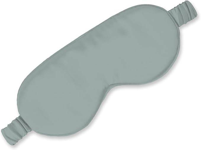 Olive + Crate Eucalyptus Tencel Sleep Mask - Hypoallergenic Eye Mask for Sleeping - Light Blocking Night Masks, Moisture Wicking, Anti-Static Eye Covers - Long Flight Travel Essentials - Eucalyptus