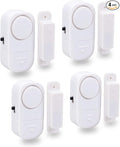 Doohickey Perfect Alarm, Personal Security System to Keep You and Your Family Safe, Great for Doors, Medicine Cabinets, Gates, Windows, and More, Easy to Install No Wires or Tools Required (4 Pack)