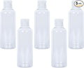 5 pcs Clear Travel Size Toiletry Bottles, 3.4oz TSA Approved Containers, Leak Proof Squeezable Plastic