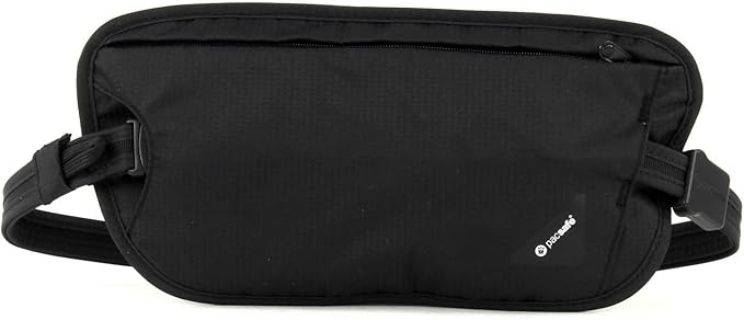 Pacsafe Coversafe X100 Anti-Theft RFID Blocking Waist Wallet, Black