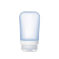 humangear GoToob+ (Medium) | Refillable Silicone Travel Bottle | Locking Lid | Food-Safe Material | Blue, Medium (2.5 fl.oz.; 74ml)