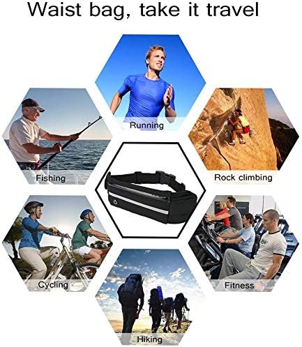 Travel Belt Money Waist Pack - Hidden Waterproof Anti Theft Passport Security Fanny Pouch Wallet for Running Men Women