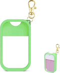 Silicone Case Compatible with Touchland Hand Sanitizer Spray, Protective Case with Keychain for Power Mist and Glow Mist 1 fl oz, Hand Sanitizer Spray Accessory (Green, 1 Pack)