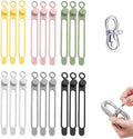 Data Cable Organizer, 2025 New Elastic Silicone Cable Straps Cord Organizer, Reusable Cable Ties Wire Organizer for Bundling and Fastening Earphone, Phone Charger (18 Pcs)