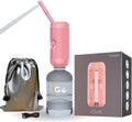 VIKKEN® Portable Travel Bidet USB-Type C Rechargeable Electric Mobile Handheld Ultra Strong Water Spray Personal Hygiene Self Care for Women & Men, iGo-X 250ml Pink