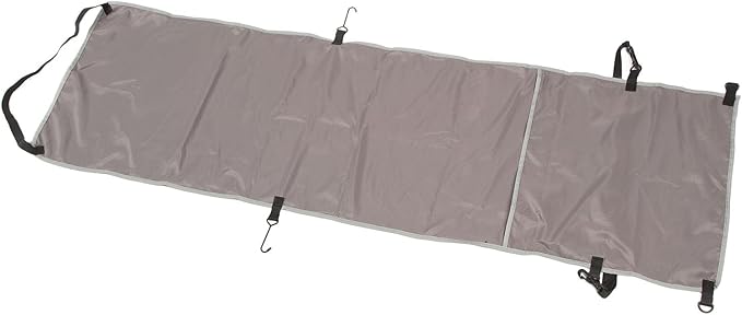 Ergonomic Airplane Footrest Hammock Cover Adjustable Travel Footrest for Improved Sitting Position on Planes Buses and Outdoor Seating (Grey)
