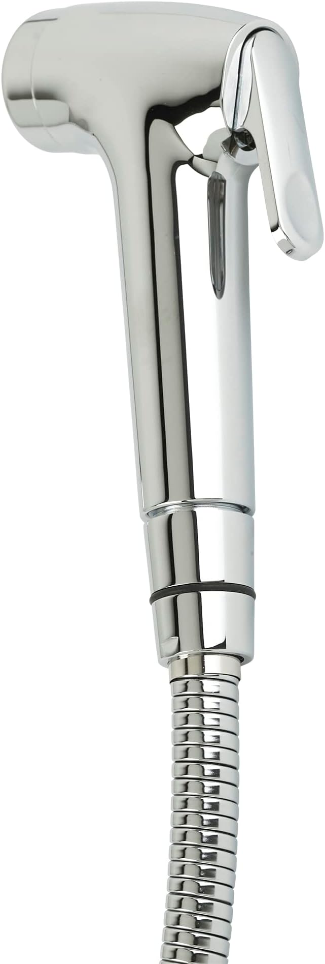 Brondell PS-91C PureSpa Essential Handheld Bidet Sprayer for Toilets, Includes Spiral Metal Hose and Holster, Ambient Temperature, Polished Chrome