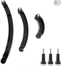 3-in-1 Curved Arced Extension Arms in Different Lengths(7.5/13.5/19.5cm) Compatible for Gopro Series, SJCAMs, Geekpro and Other Action Cams ect.