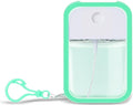 Refillable Hand Sanitizer Spray Bottle Keychain - 1oz / 30ml Leakproof Empty Spray Bottle with Silicone Case, Funnel & Clip,Portable Mini Travel Sanitizer Holder for Purse, Pocket, Gym Bag