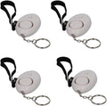 Othmro Safe Sound Personal Alarm 4 Pack 120DB Personal Security Alarm Keychain with LED Lights, Emergency Safety Alarm for Women, Men, Children, Elderly White