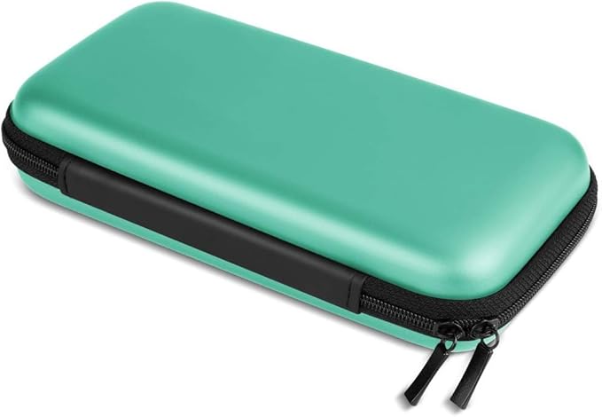 iMangoo Travel Essential Electronics Organizer Pouch Charger Case, Shockproof Dual Zipper Power Bank Cables Tech Accessories Purse, Men & Women Travel Must Have Storage Bag, 6.5x3.2x1 inch Mint