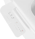 Bidet Attachment for Toilet, Adjustable WHot and Cold Water & Pressure, Self-Cleaning Dual Nozzles, Easy Install (White)