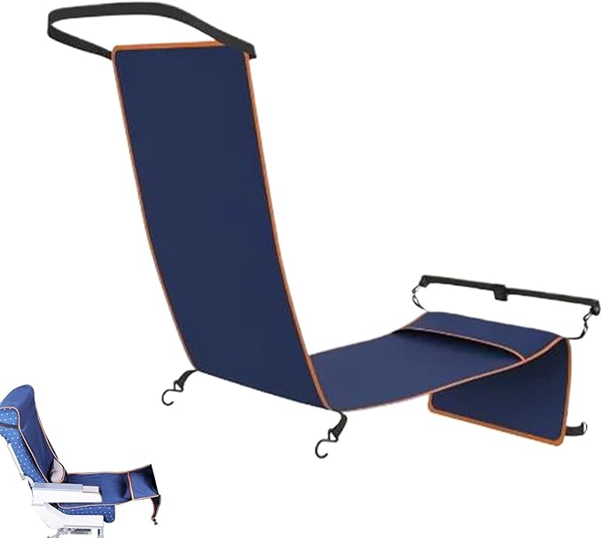 Foot Hammock - Portable Adjustable Travel Footrest, Airplane Seat Support, Soft Anti-Skid | Perfect for Men, Women, Teens, Kids, Seniors, Sleeping, Resting, Travel, Weekend Trips, Home, Office