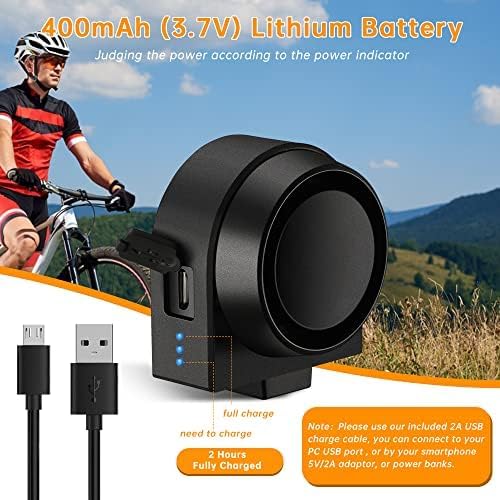 ONVIAN Wireless Bike Alarm with Remote, 115dB Loud Bicycle Anti Theft Alarm Vibration Motion Sensor System, USB-C Rechargeable Bike Alarms for Ebikes, Motorcycle, Scooter, Car, IPX5 Waterproof