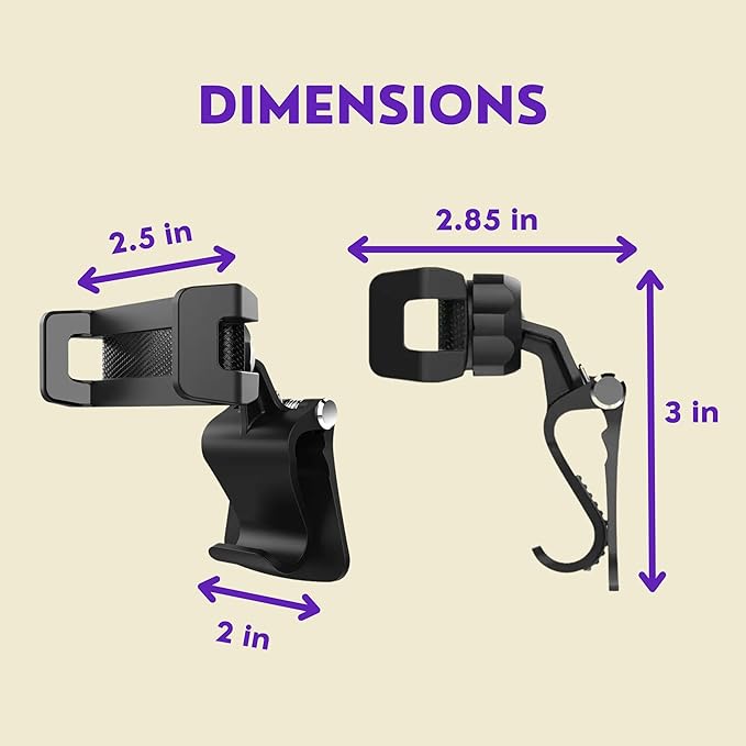 Airplane Phone Holder Mount - 360 Universal in-Flight Airplane Phone Mount - Travel Phone Holder for Airplane - Phone Holder Plane Travel - Phone Holder for Airplane Seat Back