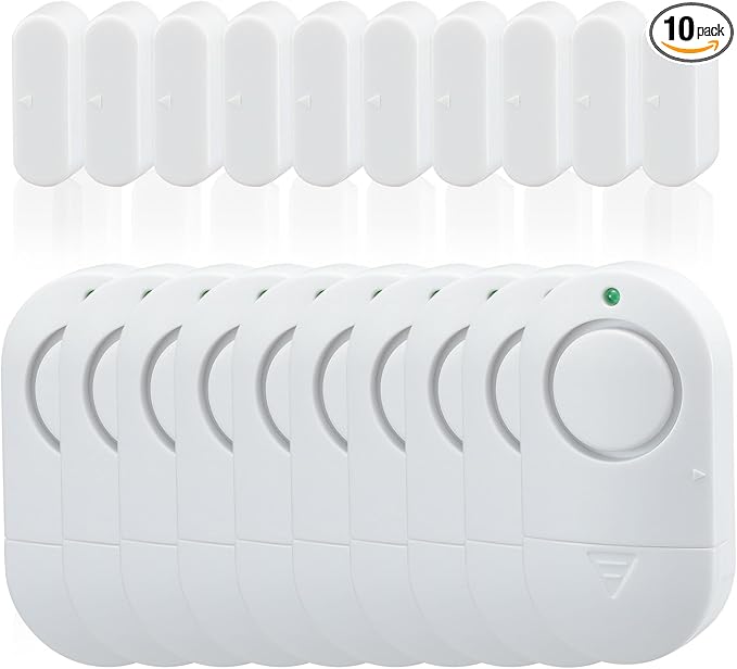 Window Alarm Sensors,120DB Door Alarms for Kids Safety, Door Chime, Burglar Alarm-Window Alarms for Home