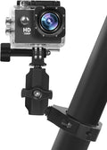 UTV Camera Mount for 1.75"-2" Roll Cage Mount - Compatible with GoPro, Mevo Start & More - Easy to Install Action Camera Accessories on Polaris RZR, Can Am - Durable Alu Alloy Made & 360° Rotation