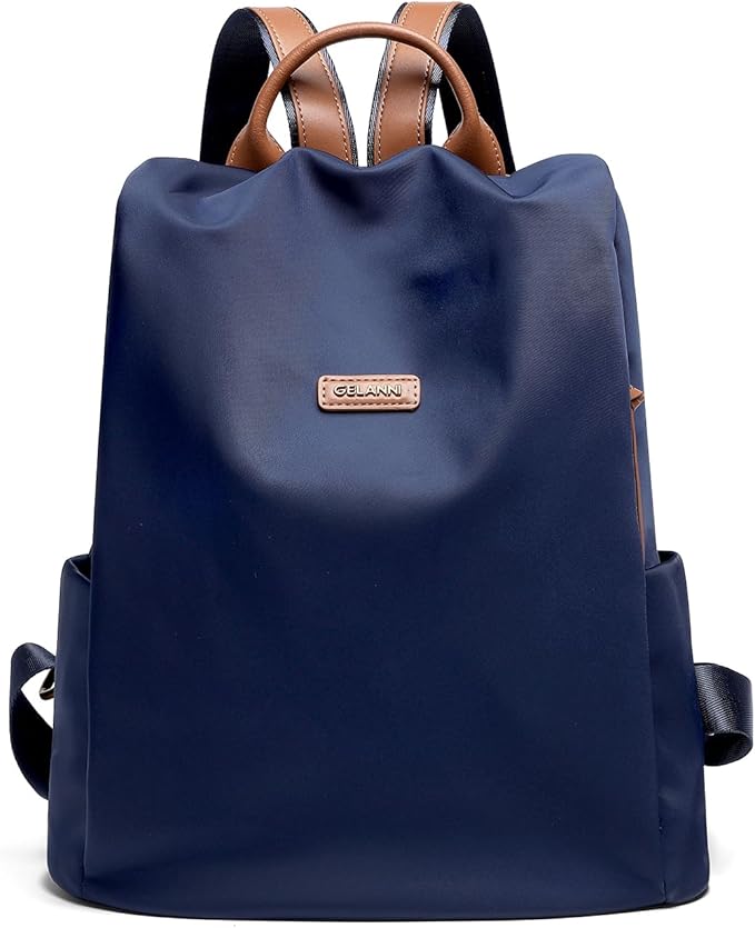 Women's Backpack Purse Nylon Anti-theft Casual Water Resistant Lightweight Small Shoulder Bags 2026 for Travle Cute Fashion Camping Bag for Work Daily Going Out Dackpack Ladies Navy Blue