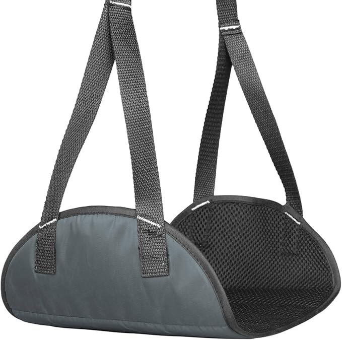 Travel Foot Hammock for Long Trip Airplanes Train Office Lightweight Practical Mesh Fabric Foldable Compact Rest Comfortable Rest for Long