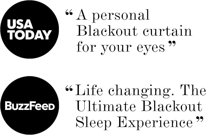 ELLE Contoured Sleep Mask – Chic, Lash-Friendly 3D Design for Side Sleepers – 100% Light Blocking Eye Shade for Travel & Beauty Rest