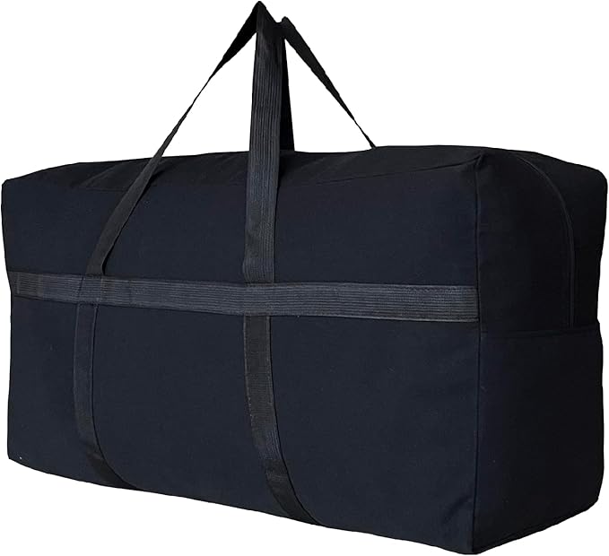 YiKitHom Extra Large Canvas Storage Duffle Bag for Travel, Oversized Giant Big Traveling Duffle Bag