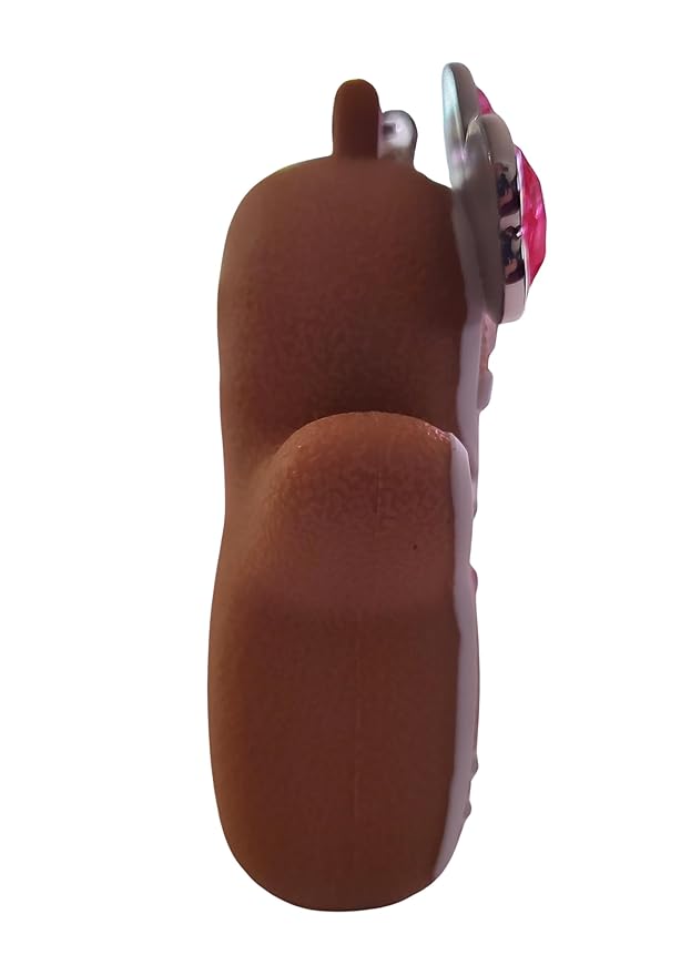 Bath and Body Works Neon Miss Gingerbread with Gemstones and Pink Bow Pocketbac Hand Sanitzer Holder