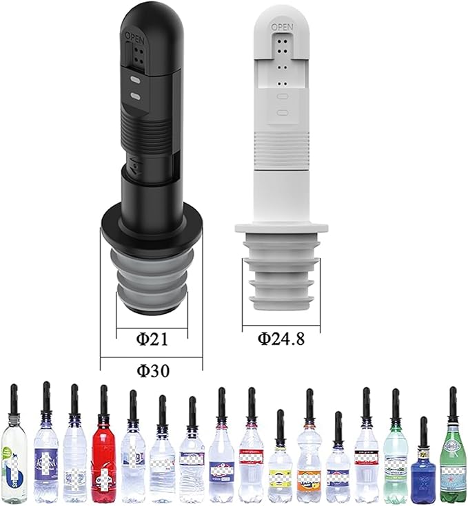 Portable Bidet Sprayer, Adjustable Water Flow, Handheld, Powerful Spray, Fits Bottleneck 21-25mm Water Bottles - Ideal for Women & Children - ABS Material