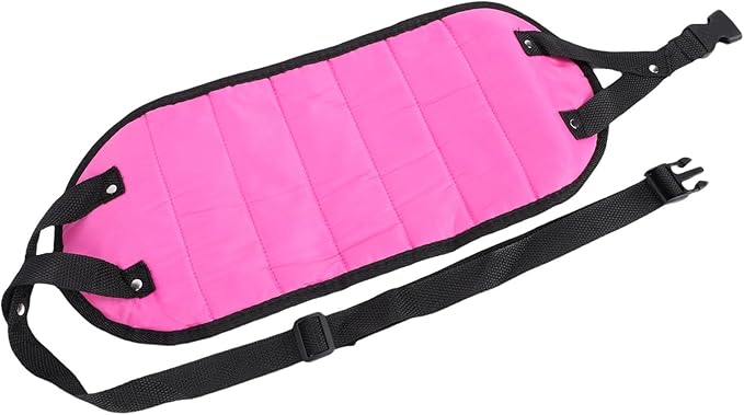 Foot Hammock, Breathable Mesh Travel Footrest for Airplane Office Home, with Anti Tip Structure, Lightweight Portable Design (Rose Red)