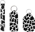 Suobstales 3Pcs Travel Bottles Keychain Holder Set,Travel Bottle Sleeves+Neoprene Chapstick Holders+Lanyard Keychain
