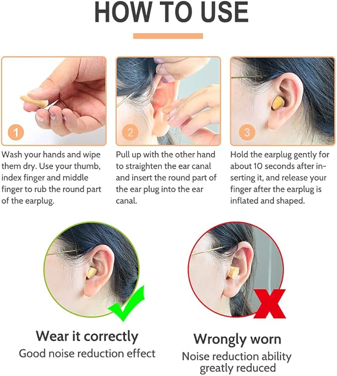 LYSIAN Foam Ear Plugs for Sleeping Small Ear Canals Women, Kids-35dB SNR Noise Canceling Sleep Earplugs for Snoring, Work, Shooting, Studying, Flesh Color-100 Pairs