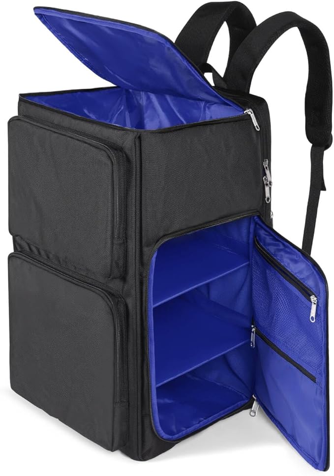 Gatycallaty Sneaker Bag Travel Shoes Duffel Bag Carry On Adjustable Compartment for Workout Travel Gym (Navy)
