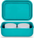 Leak Proof Travel Soap Case,Large Silicone Travel Soap Holder,Portable Soap Box with Drainage Layer,Bathroom Shatter Proof,Suitable for Travel, Bathroom, Camping, Gym(Green)