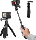 TELESIN 40cm/15.75'' Selfie Stick Tripod, Quick Release Portable Vlog Camera Selfie Stick Handle Grip Monopod for GoPro 13 12 11 10 Max/Insta360 X5/AKASO/DJI Osmo Action 6 5 pro Osmo Nano Accessories