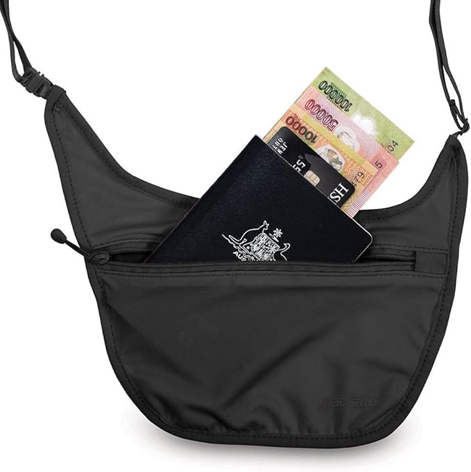 Pacsafe Coversafe S80 Anti-Theft Secret Body Pouch, Black