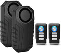 USUPERINK Bike Alarms for Ebikes, 2Pcs Wireless Bike Alarm with Remote, Anti-Theft Bicycle Motorcycle Alarm Wireless Security Vibration Motion Sensor Alarms, IP65 Waterproof Super Loud 113dB