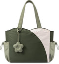 LOVEVOOK Tote Bag for Women, Puffer Work Bags with Zipper for Daily Travel College, Teacher Nurse Laptop Handbags Purses Gift