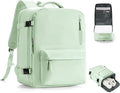 VGCUB Travel Backpack for Women Men for Spirit Airlines Personal Item Bag 18x14x8 Inches Laptop College Backpack,Waterproof Carry on Flight Approved Work Backpack Mochila de Viaje,Large Mint green