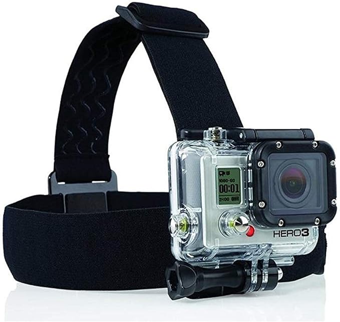 Navitech 9 in 1 Action Camera Accessory Combo Kit and Rugged Red Storage Case Compatible with Sports Cam HD Action Camera