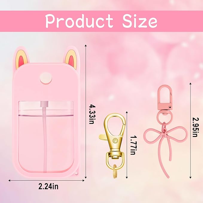 Hand Sanitizer Spray Case Compatible with Touchland Silicone Case for Touchland 1 FL OZ/30 mL Keychain Accessory Gifts