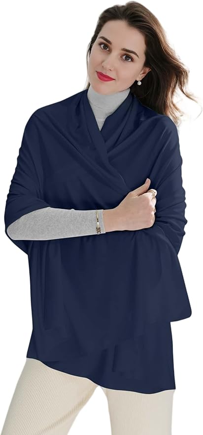 VENVSBEE Shawl Wraps for Women - Soft Silky Lightweight Travel Scarf and Airplane Essentials Accessory