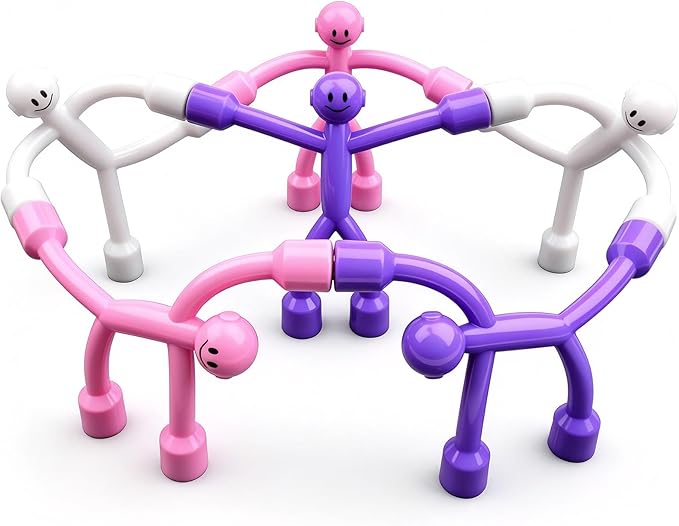 Magnetic Travel Toys for Kids 6PC, Magnetic People Figures Fidget Toys Airplane Car Travel Activities Essential, Sensory Toys for ADHD Autism,Desk Toys for Adults Teens