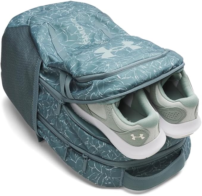 Under Armour Unisex Hustle 6.0 Backpack, (587) Jasper Blue/Jasper Blue/Serpentine, One Size Fits Most