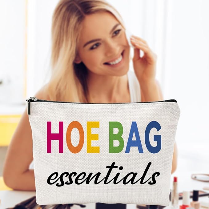 ZUYUROU Funny Gifts for Women, Friends, Hostess Gift Ideas Cool Gifts for Women Girls Birthday Gift Ideas Gag gifts Girls Weekend Overnight Fun Makeup Travel Bag Cosmetic Bag-Colorful