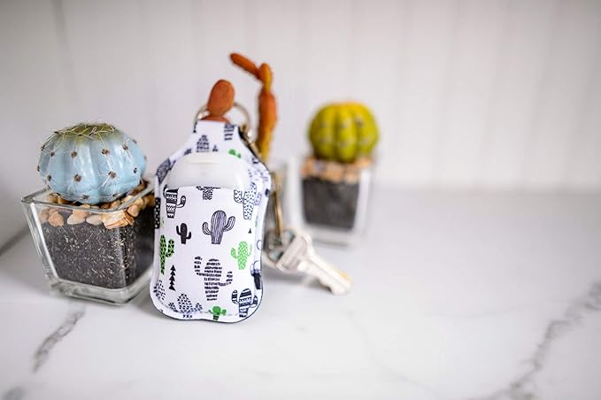 Daisy Lane Hand Sanitizer Holder for Backpack Kids Travel Size Baseball Softball Keychain