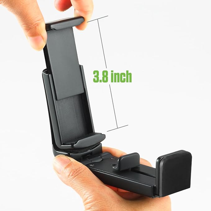 Cellet Airplane Phone Holder Mount – Foldable Travel Phone Clip for Airplane Tray Table or Luggage Handle, Adjustable 360° Rotation, Universal Fit for iPhone, Samsung, Google Pixel & More