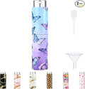 5ml Perfume Atomiser Refillable Bottles Portable Mini Spray Travel Bottle Easy to Refill Empty Atomizer Bottle for Purse Handbag Pocket Luggage,Bright Color (green butterfly 1)