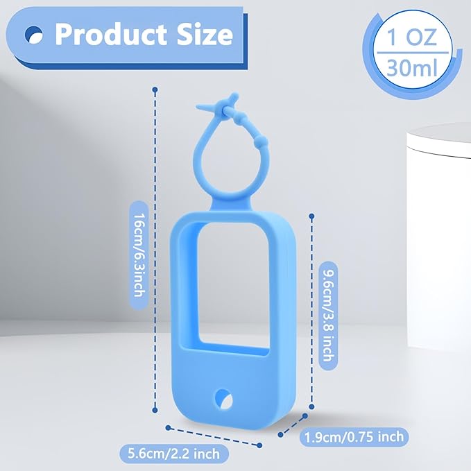 Silicone Case Compatible with Touchland Hand Sanitizer Spray (Fit for 1 FL OZ) Hand Sanitizer Holder Protective Case